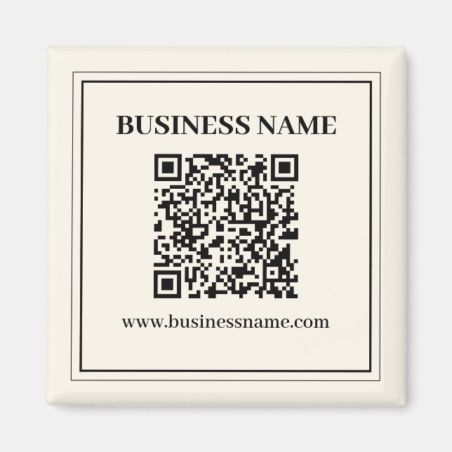 Instantly Create a Scannable QR code for Business Magnet (Front)