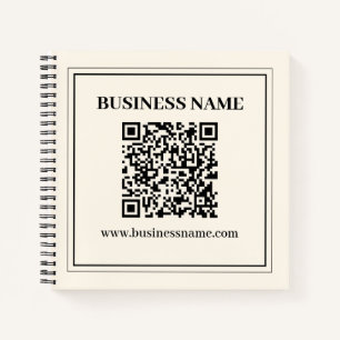 Instantly Create a Scannable QR code for Business Notebook