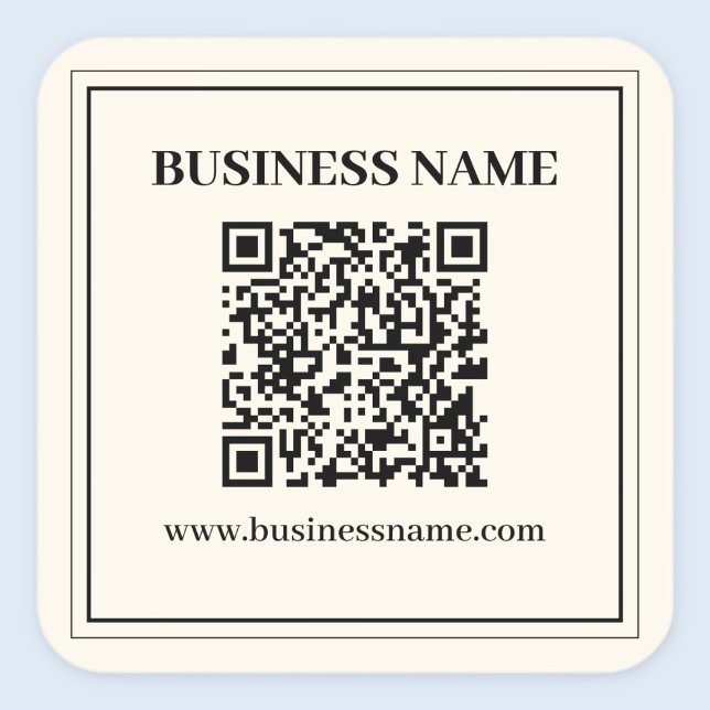Instantly Create a Scannable QR code for Business Square Sticker (Creator Uploaded)