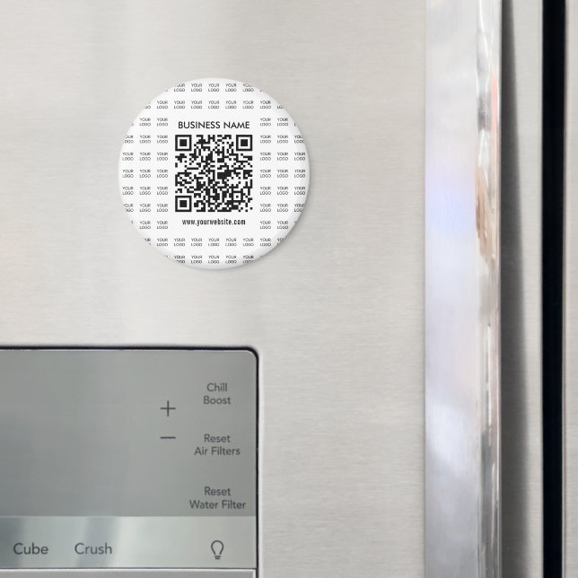 Instantly Create Scannable QR code & Logo Pattern Magnet (In Situ (Fridge))