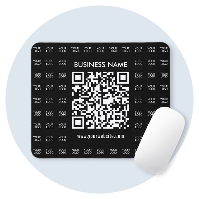 Instantly Create Scannable QR code & Logo Pattern Mouse Pad (Creator Uploaded)