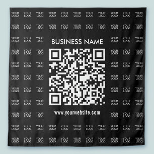 Instantly Create Scannable QR code & Logo Pattern Tapestry