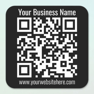 INSTANTLY CREATE SCANNABLE QR Code Square Sticker