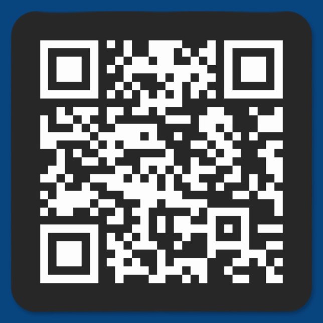 INSTANTLY CREATE SCANNABLE QR Code with your URL  Square Sticker (Creator Uploaded)
