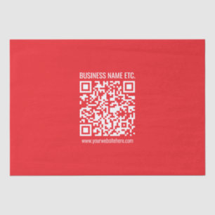 Instantly Create Your Own QR Code   Editable Red Tissue Paper