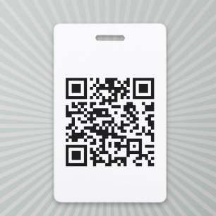 Instantly Created QR Code (by entering your URL) Badge