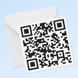 Instantly Created QR Code (by entering your URL) Card