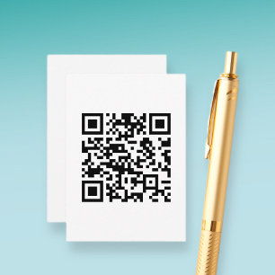 Instantly Created QR Code (by entering your URL) Enclosure Card
