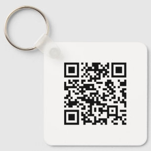 Instantly Created QR Code (by entering your URL) Keychain