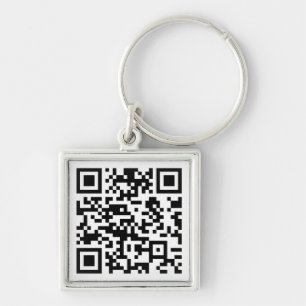 Instantly Created QR Code (by entering your URL) Keychain