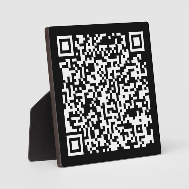Instantly Created QR Code (by entering your URL) Plaque (Front)