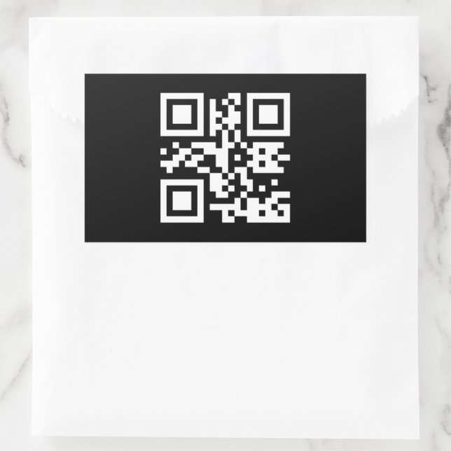 Instantly Created QR Code (by entering your URL) Sticker (Bag)