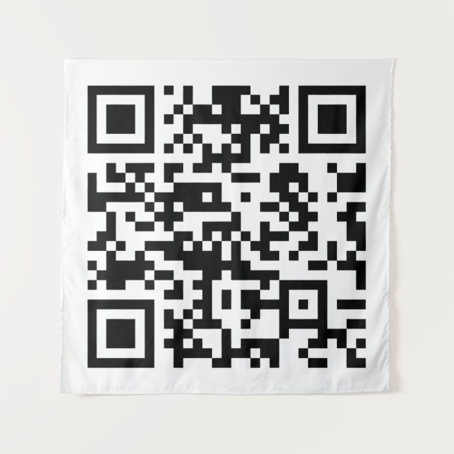Instantly Created QR Code (by entering your URL) Tapestry (Front)