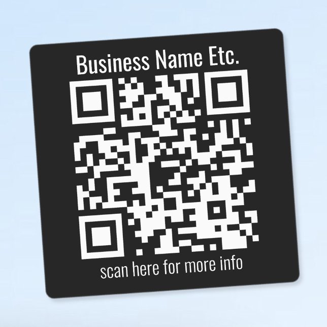 Instantly Editable QR Code & Business Name Etc. (Creator Uploaded)