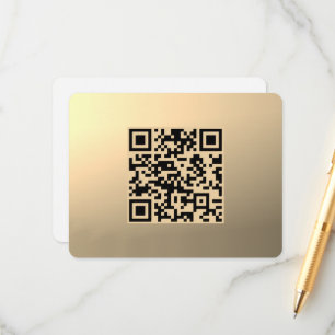 Instantly Editable QR code Template Faux Gold