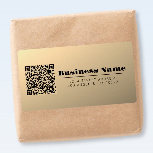 Instantly Editable QR code Template | Faux Gold (Creator Uploaded)