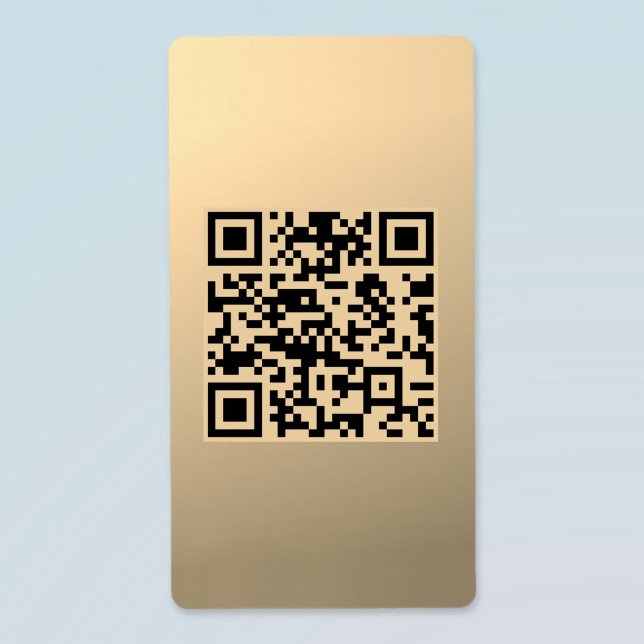 Instantly Editable QR code Template | Faux Gold (Creator Uploaded)
