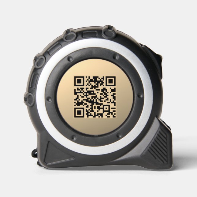 Instantly Editable QR code Template | Faux Gold 1 (Front)