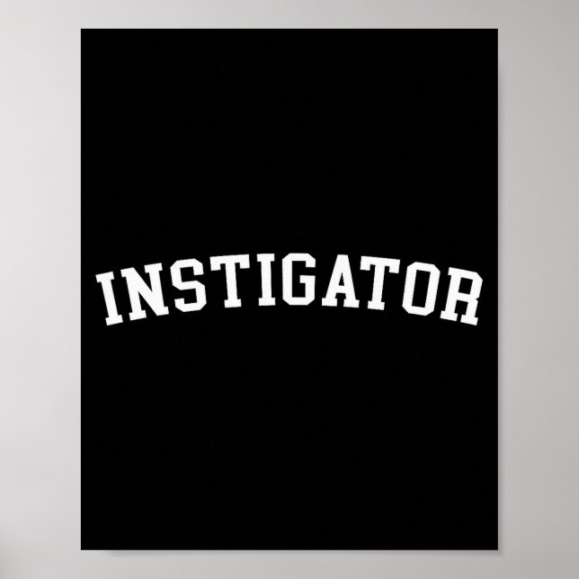 Instigator  poster (Front)