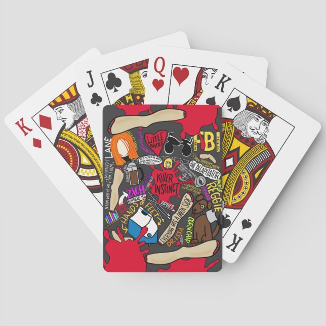 INSTINCT de TUEUR par des cartes de jeu de S.E. (dos)