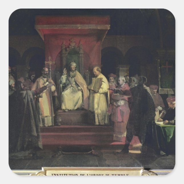 Institution of the Order of the Templars Square Sticker (Front)