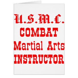 Instructeur d'arts martiaux de combat d'usmc