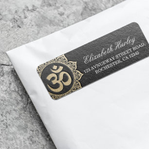 Instructeur de méditation YOGA Black & Gold OM Man