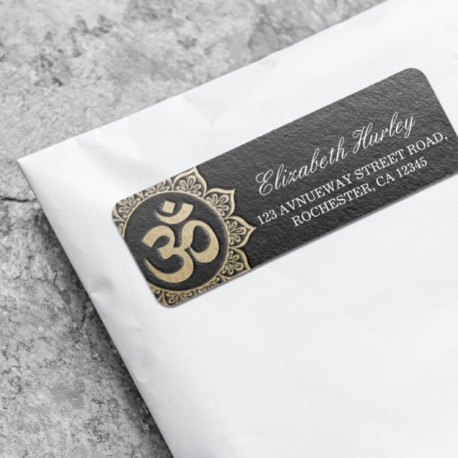 Instructeur de méditation YOGA Black & Gold OM Man (Créateur téléchargé)