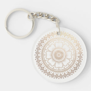Instructeur de méditation Yoga Gold Mandala Fleurs