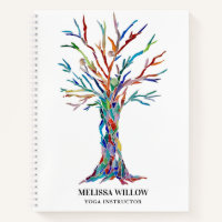 Instructeur de yoga Arbre de vie Carnet spiral
