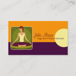 Instructeur de yoga Carte de visite