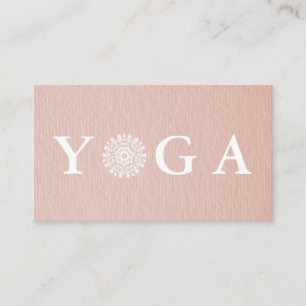 Instructeur de Yoga Carte de visite de style Vinta