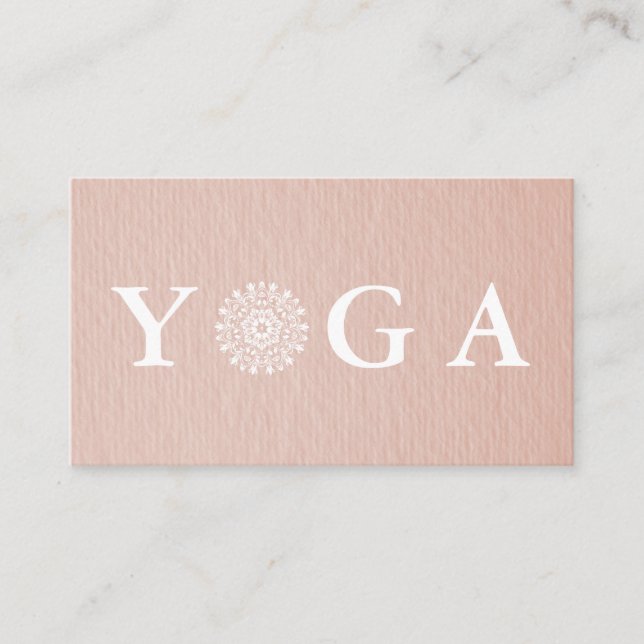 Instructeur de Yoga Carte de visite de style Vinta (Devant)