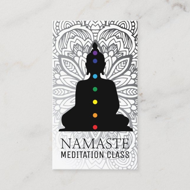 Instructeur de yoga et cartes de visite principaux (Devant)