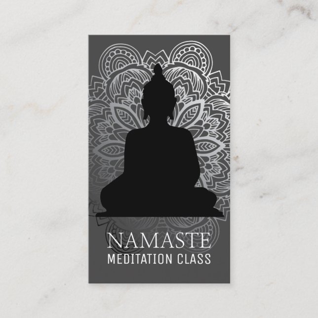 Instructeur de yoga et cartes de visite principaux (Devant)