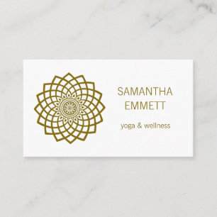 Instructeur de yoga minimaliste Carte de visite de
