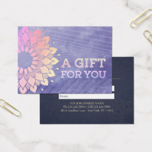 Instructeur de Yoga violet Rose Gold Mandala