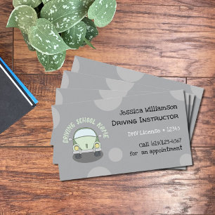 Instructeur d'école de conduite Carte de visite st