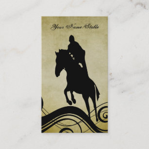 Instructeur d'équitation ou Carte de visite stable