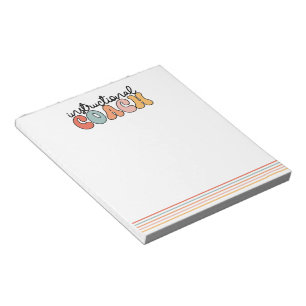 Instructional Coach Educational Coach Retro Notepad