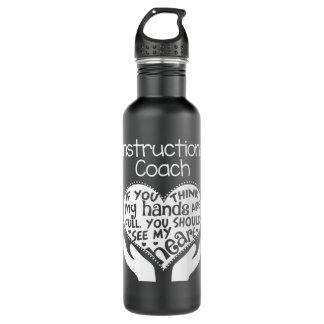 Instructional Coach Teacher School Long Sleeve T G 710 Ml Water Bottle