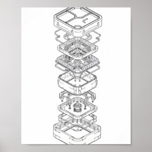 Instructional Design: Modular Machine Assembly Poster
