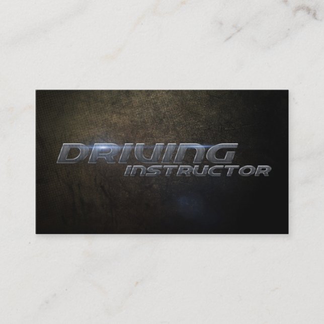 Instructional Driving Business card (Front)