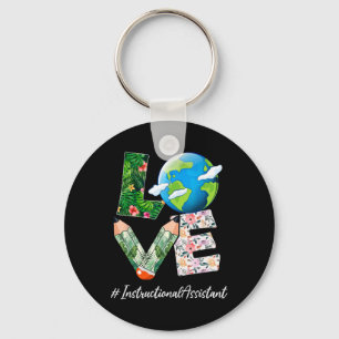 Instructional Istant Love World Earth Day Save The Keychain