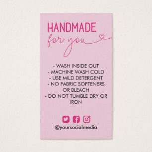 Instructions pour le lavage à la main rose médias 