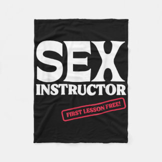 Instructor First Lesson Free! Bachelorette Party  Fleece Blanket