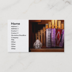 Instrument - Accordian - The accordian organ Business Card