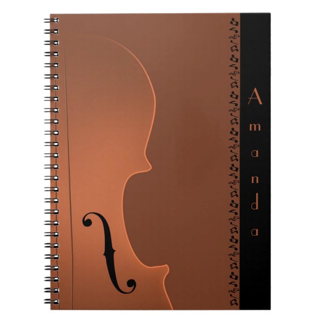Instrument de musique violon (moyen) Carnet (Devant)