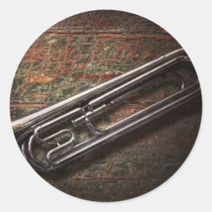 Instrument - Horn - The bugle Classic Round Sticker