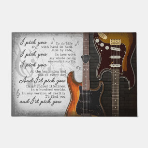  Instrument lover gift, Music Player Doormat